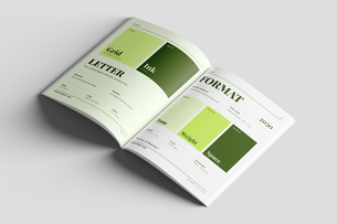 Free US Letter Modern Magazine Mockup