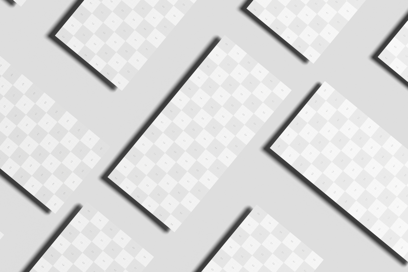 Free DL Pamphlet Mockup Top View