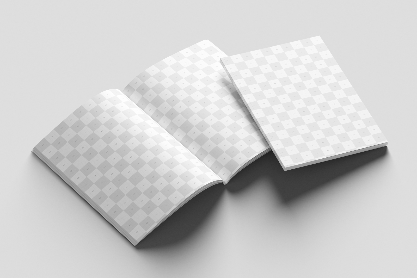 Free EU Magazine Mockup With Soft Shadows