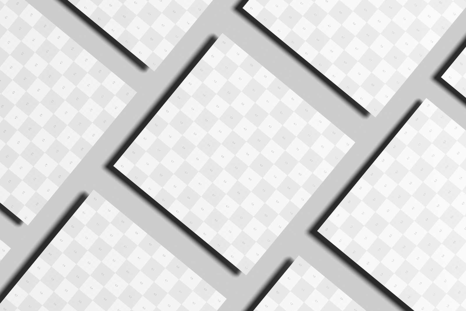 Free Square Handbill Mockup On Surface