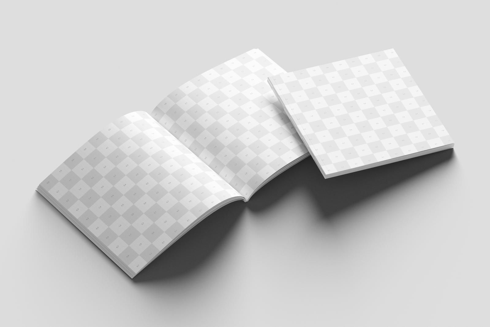 Square Modern Magazine Mockup PSD