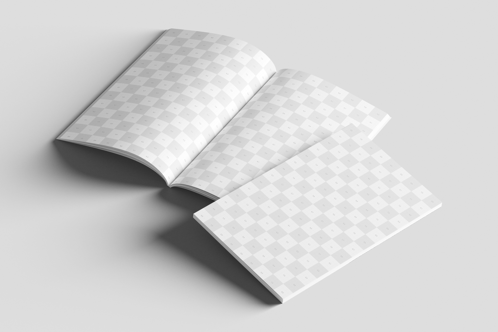 Free Tabloid Publishing Magazine Mockup On Surface