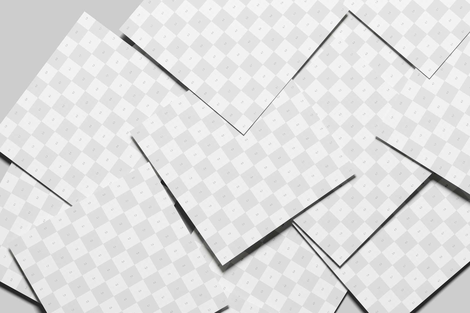Free Square Leaflet Mockup From Top View