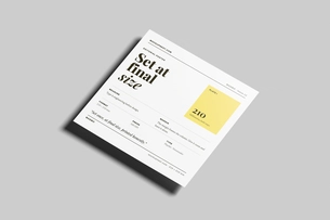 Square Leaflet Mockup