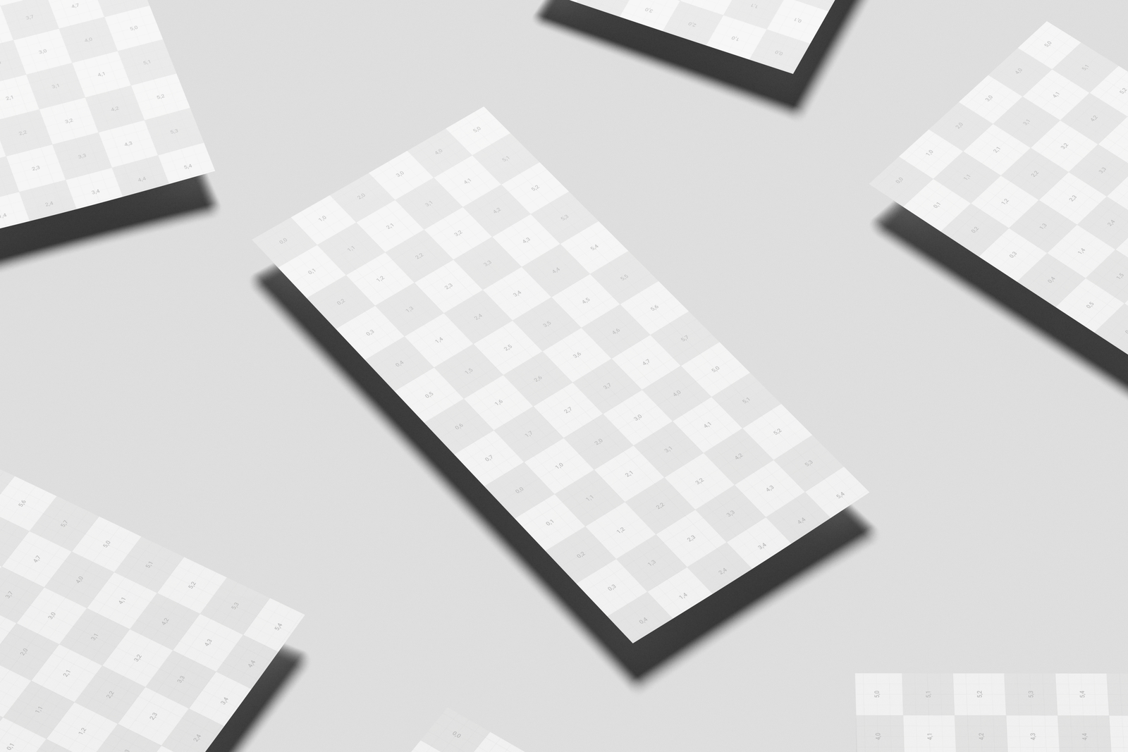 Free DL Flyer Mockup On Surface