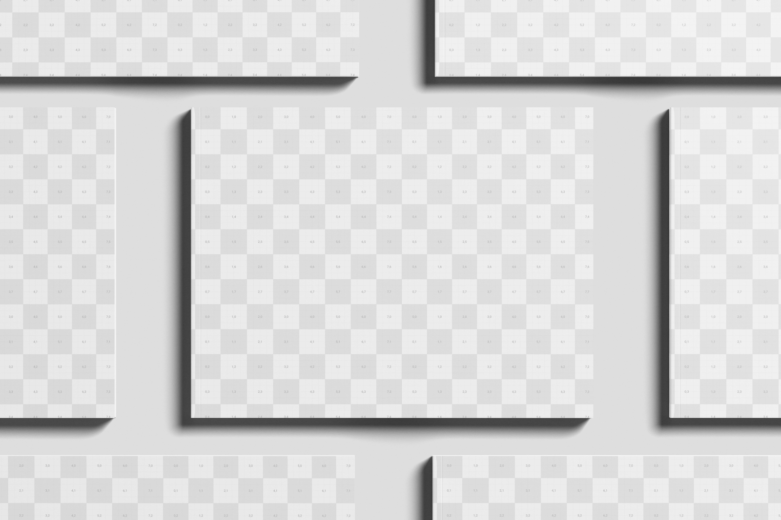Free US Letter Landscape Editorial Magazine Mockup