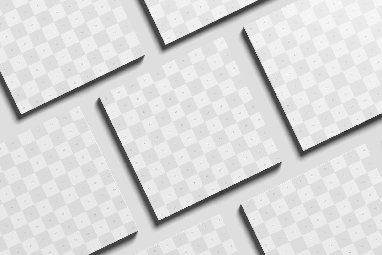 Free Square Editorial Magazine Mockup