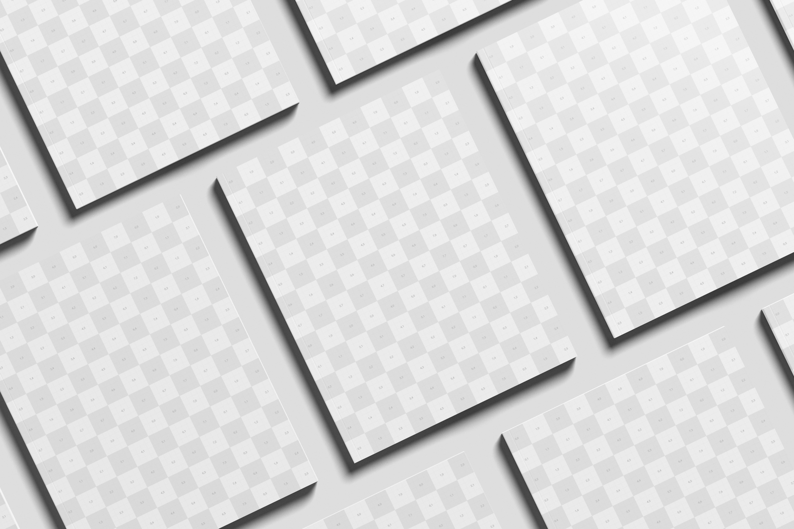 Free US Letter Editorial Magazine Mockup Top View