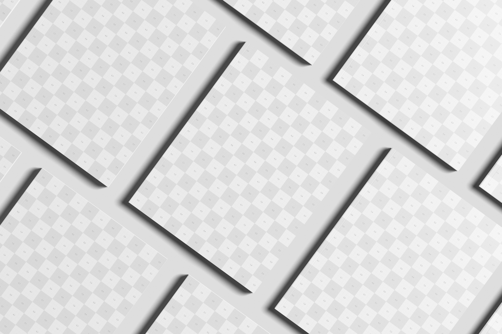 Free US Letter Publishing Magazine Mockup On Surface Angled View