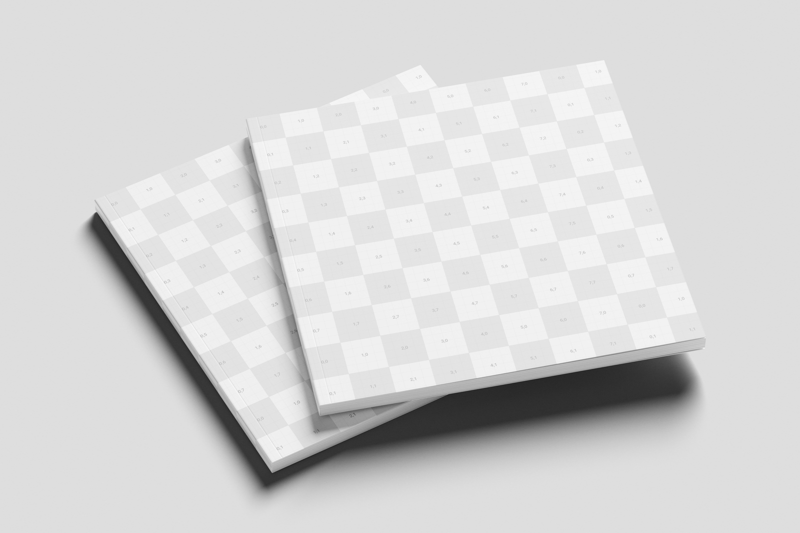 Free Square Magazine Mockup PSD
