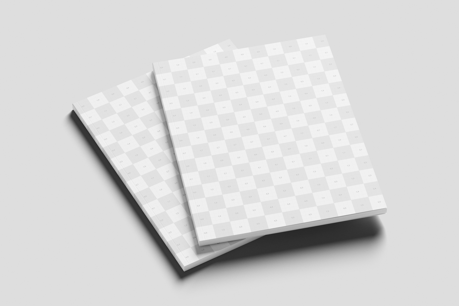 Free US Letter Professional Magazine Mockup Angled View