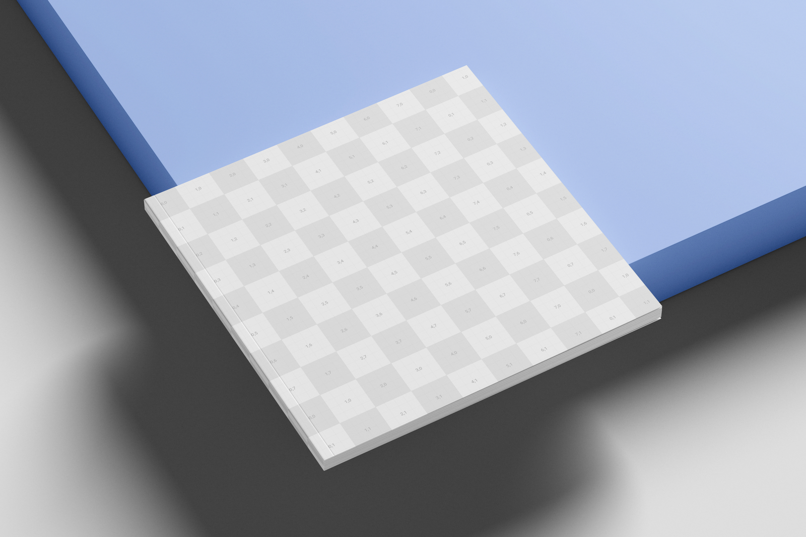 Free Square Publishing Magazine Mockup