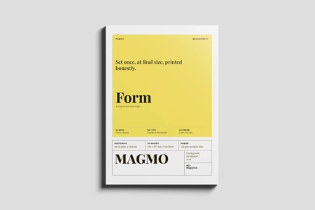 Free EU Magazine Mockup Front View