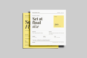 Free Square Poster Mockup On Minimal Background