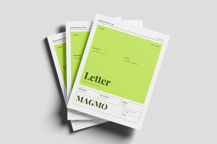 US Letter Modern Magazine Mockup