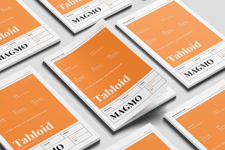 Free 11×17 Editorial Magazine Mockup On Surface