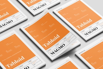 Free 11×17 Editorial Magazine Mockup On Surface