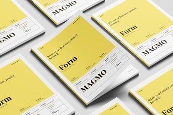 Free EU Magazine Mockup On Clean Background