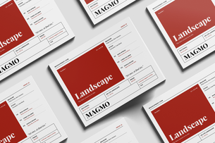 US Letter Landscape Branding Magazine Mockup