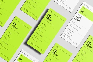 Free DL Flyer Mockup From Top View