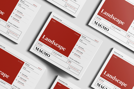 US Letter Horizontal Modern Magazine Mockup