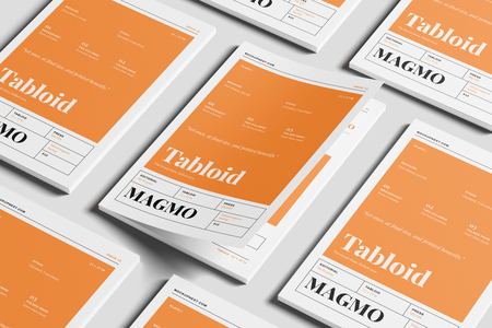 Free 11×17 Professional Magazine Mockup On Surface
