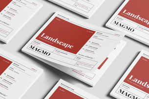 US Letter Horizontal Branding Magazine Mockup