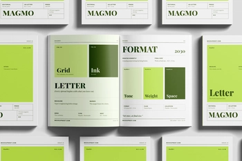 Free US Letter Editorial Magazine Mockup