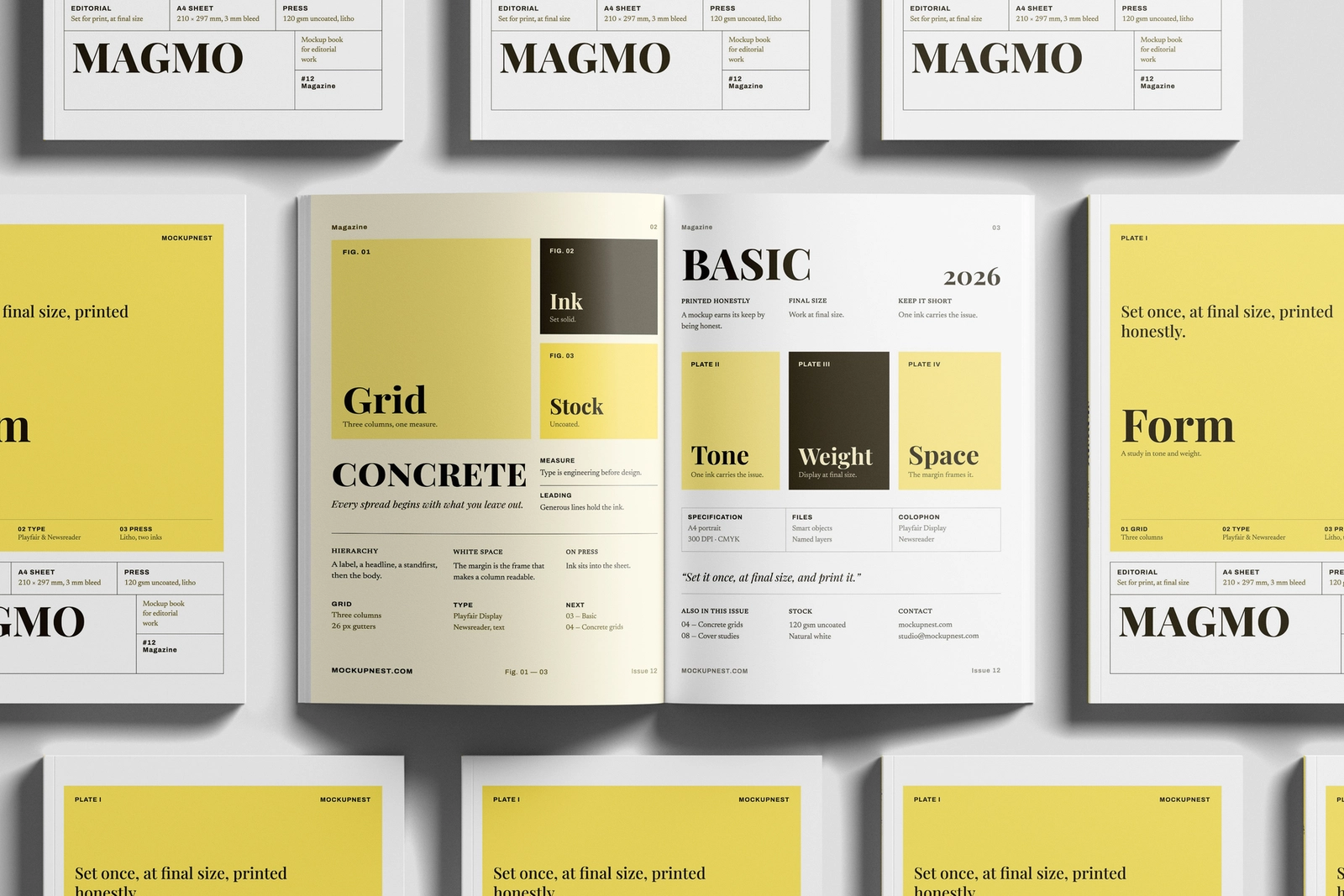 A4 EU Magazine Mockup