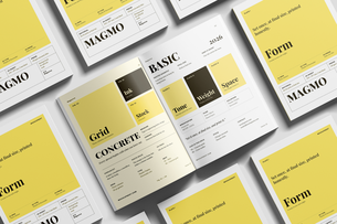 EU Magazine Mockup On Surface