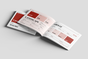 Free US Letter Landscape Modern Magazine Mockup