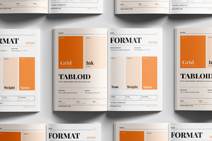 Free 11×17 Branding Magazine Mockup Top View