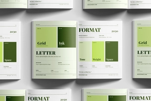 US Letter Editorial Magazine Mockup