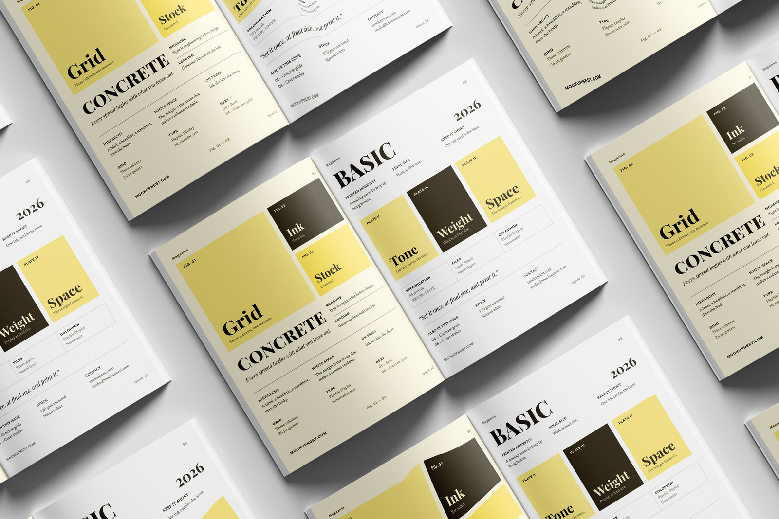 Free EU Magazine Mockup Stack