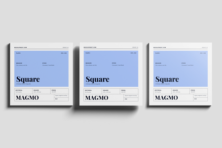 Square Professional Magazine Mockup