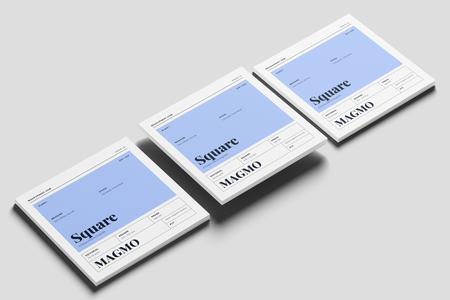 Square Modern Magazine Mockup