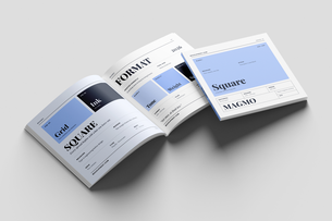 Square Modern Magazine Mockup PSD