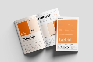 Free Tabloid Professional Magazine Mockup