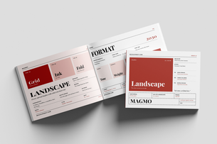 US Letter Horizontal Magazine Mockup