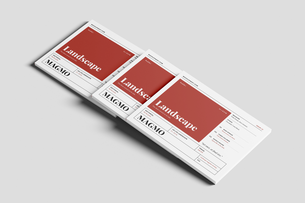 US Letter Landscape Publishing Magazine Mockup
