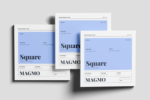 Square Editorial Magazine Mockup