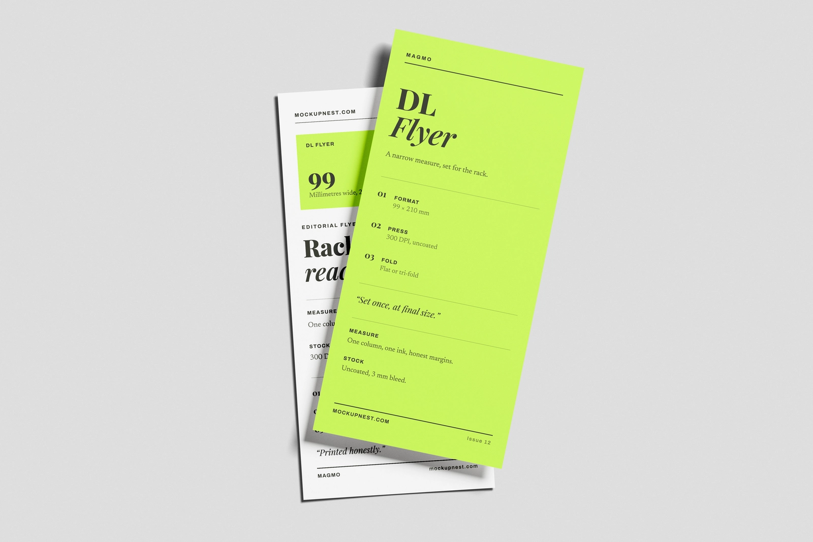 Free DL Leaflet Mockup