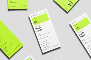 Free DL Leaflet Mockup Angled View
