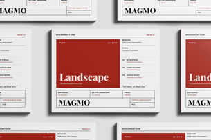 Free US Letter Landscape Editorial Magazine Mockup