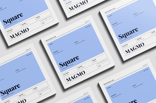 Free Square Editorial Magazine Mockup