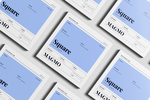 Free Square Publishing Magazine Mockup PSD Top View Set
