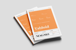Free Tabloid Modern Magazine Mockup