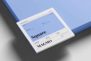 Free Square Publishing Magazine Mockup