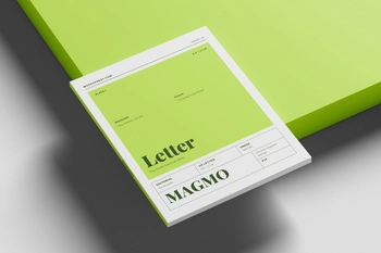 Free US Letter Branding Magazine Mockup
