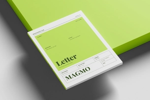 Free US Letter Branding Magazine Mockup